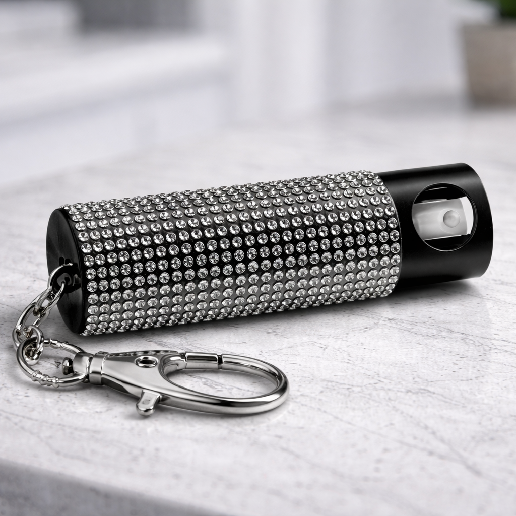 Diamond spray keychain